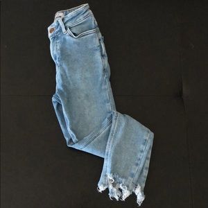 ASOS petite high waist, cropped jeans size 0